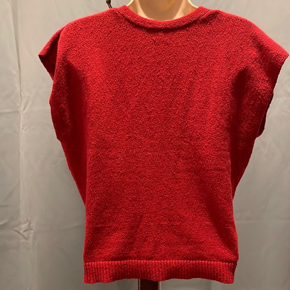 gorgeous Joie red cotton/linen/poly blend red sweater,Sz S - Picture 2 of 6